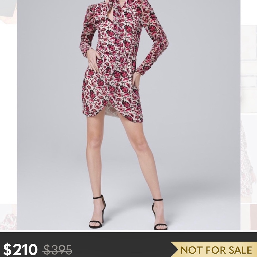 ❌NOT FOR SALE❌MONIQUE LHUILLIER Floral VelvetDress - Picture 1 of 16
